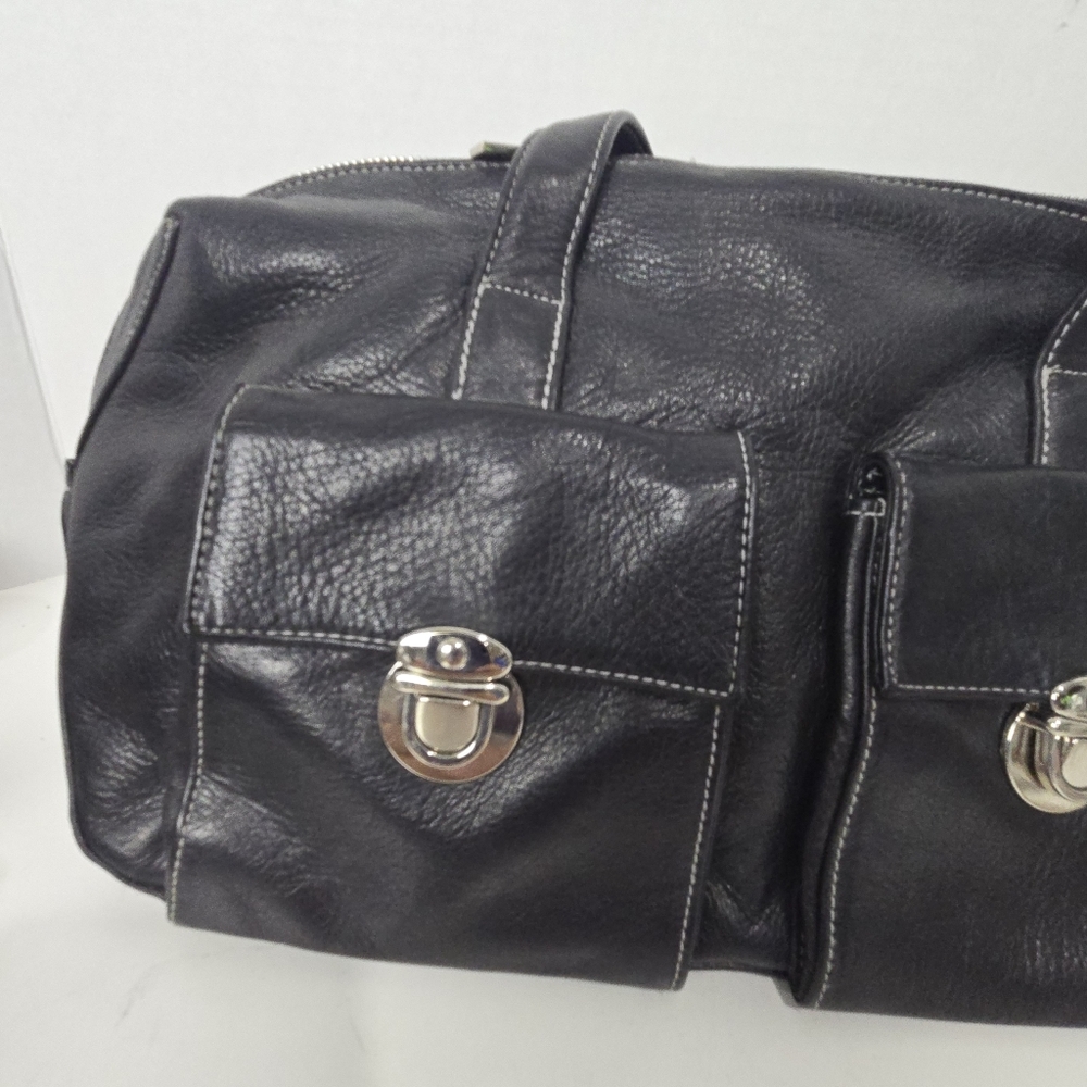 Perlina Black Leather Purse - Picture 3 of 14